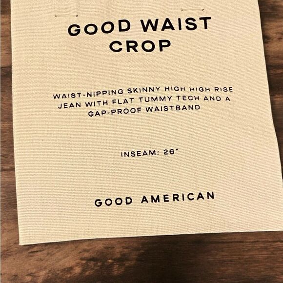 Good American | Good waist Cropped Ankle Jeans | High Waist jeans NWT size 4/27 - Picture 5 of 10